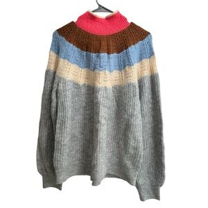 Maurices Oversized Mock Neck Sweater size Large,‎ EUC